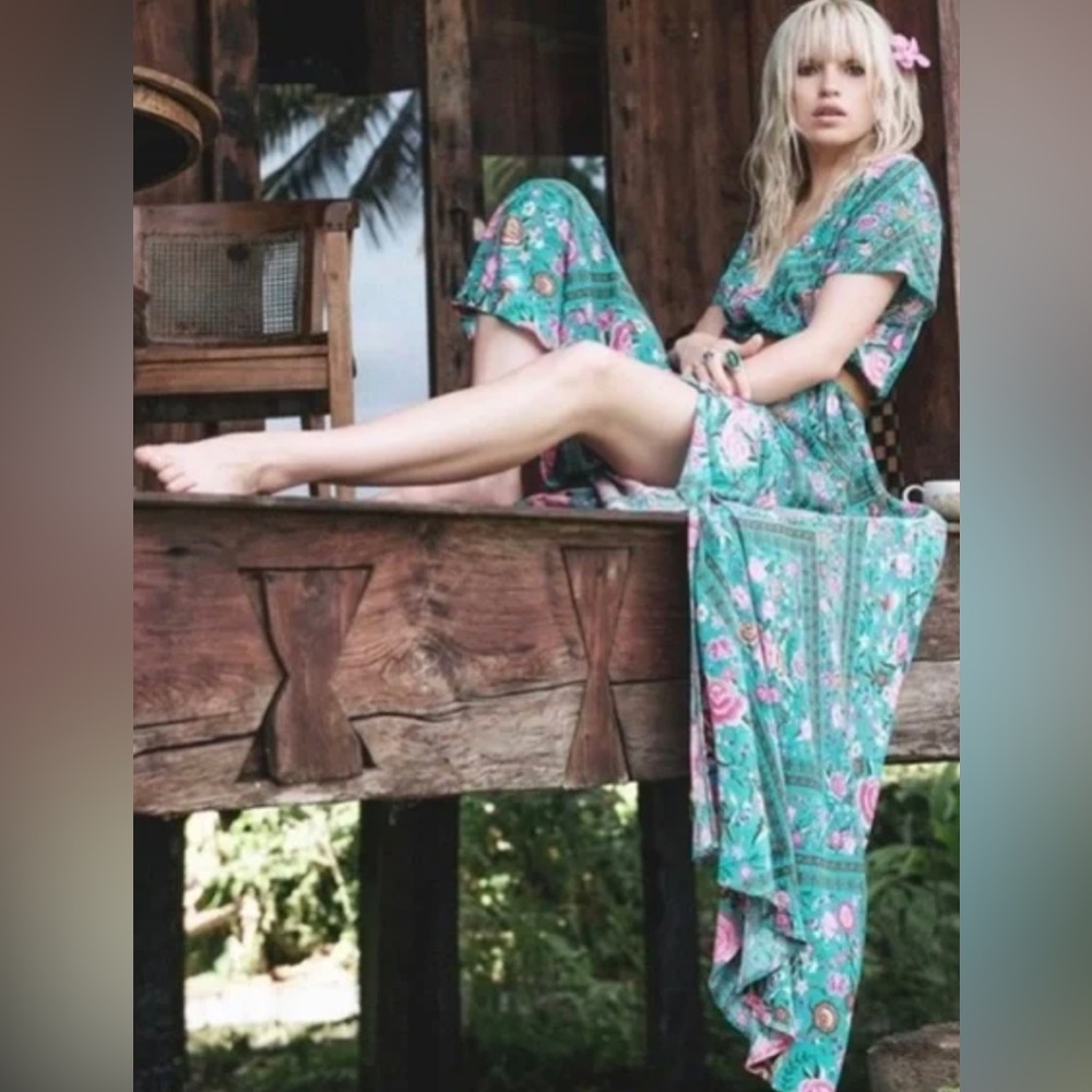Spell Babushka Gown Turquoise - Picture 4 of 12